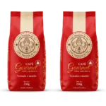 Kit com 2 Cafés Gourmet<BR>100% Arábica Torrado e Moído<BR>250g cada